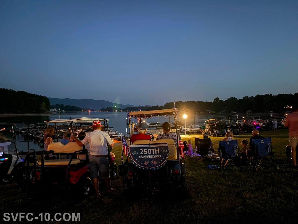 Mitchel's Marina fire work show at Mariners Landing