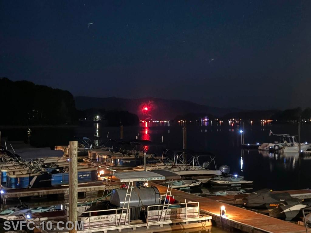 Mitchel's Marina fire work show at Mariners Landing