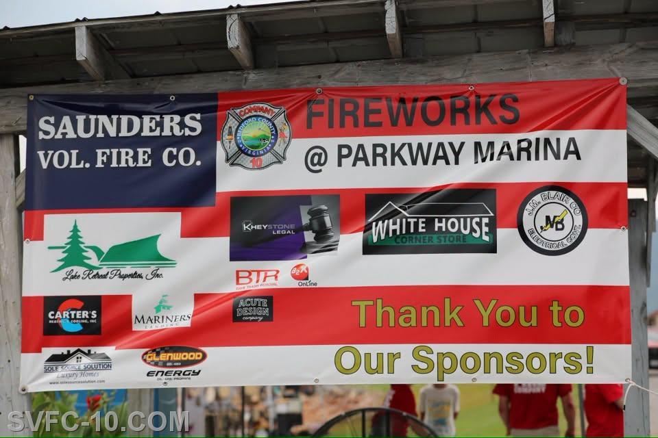 Saunders Fire Works at Parkway